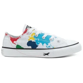 Chuck Taylor All Star World Map „Weiß Blau Rot“