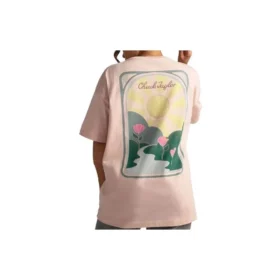 Chuck Taylor High Summer Art OS T-Shirt (asiatische Größen) „Pink Sage“