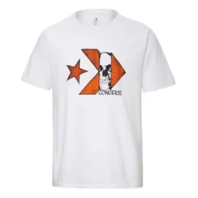 Chuck Taylor Skull Logo Kurzarm-T-Shirt asiatische Größen „Weiß“