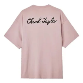 Chuck Taylor Sneaker Patch Rundhals-T-Shirt asiatische Größen „Pink“