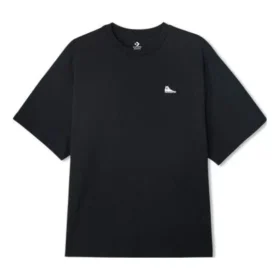 Chuck Taylor Sneaker Patch Rundhals-T-Shirt asiatische Größen „Schwarz“