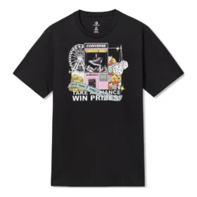 Claw Machine Grafik-T-Shirt (asiatische Größen) „Schwarz“