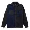 Colorblock-Cordhemd, asiatische Größen, „Navy Black“