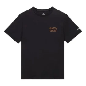 Cons x Quartersnacks T-Shirt (asiatische Größen) „Schwarz“