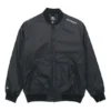 Converse Aviator Baseball-Uniform für Herren – gewebte, winddichte Jacke mit Reißverschluss, Herbst, Schwarz