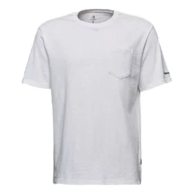 Converse Classic Basic Casual Kurzarm-T-Shirt für Herren, Weiß