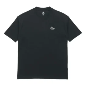 Converse Classic Chuck Printing Kurzarm-T-Shirt für Herren, Schwarz