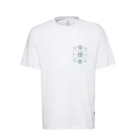 Converse Creative Sports Herren-T-Shirt mit Rundhalsausschnitt und kurzen Ärmeln, weiß