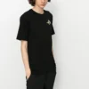 Converse Herren-Freizeit-Sport-T-Shirt mit Muster, kurzärmelig, schwarz