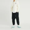 Converse Herren-Freizeithose, einfarbig, gewebt, mit Schnürsenkeln, schwarz