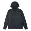 Converse Herren-Freizeitsport-Cargo-Kapuzenjacke mit langen Ärmeln, gefüttert, schwarz
