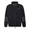 Converse Herren-Jacke mit Stehkragen und Patchwork-Details, schwarz