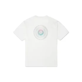 Converse Herren-Sport-Strick-T-Shirt mit Aufdruck, locker geschnitten, kurzärmelig, weiß