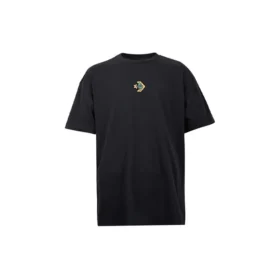 Converse Herren-Sport-T-Shirt mit lustigem Cartoon-Aufdruck, atmungsaktiv, kurzärmelig, schwarz