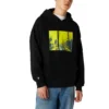 Converse Herren-Sportjacke mit Fleecefutter, schwarz