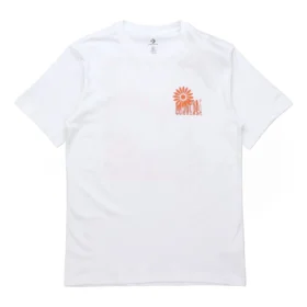 Converse Herren-T-Shirt mit Aufdruck, kurzärmelig, weiß Converse Herren-T-Shirt mit Aufdruck, kurzärmelig, weiß