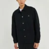 Converse SS22 Cargo Casual Langarm-Herbsthemd für Herren, Schwarz