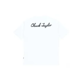 Converse SS22 Classic Chuck Printing Kurzarm-T-Shirt für Herren, Weiß