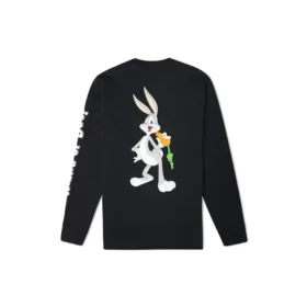 Converse x Bugs Bunny Langarm-T-Shirt (asiatische Größen) „Schwarz“
