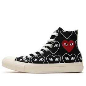 Converse x COMME des GARCONS PLAY Chuck 70 Hi Heart Print „Black“