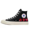 Converse x COMME des GARCONS PLAY Chuck 70 Hi „Multi-Heart Black“