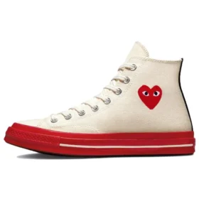 Converse x COMME des GARCONS PLAY Chuck 70 High „Pristine Red“