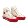 Converse x COMME des GARCONS PLAY Chuck 70 High „Pristine Red“