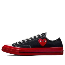Converse x COMME des GARCONS PLAY Chuck 70 Low „Black Red“