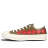 Converse x COMME des GARCONS PLAY Chuck 70 Low Multi Heart „Khaki“ Converse x COMME des GARCONS PLAY Chuck 70 Low Multi Heart „Khaki“