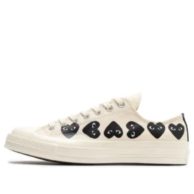 Converse x COMME des GARCONS PLAY Chuck 70 Low „Multi Heart – Weiß Schwarz“