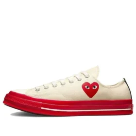Converse x COMME des GARCONS PLAY Chuck 70 Low „Pristine Red“