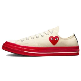 Converse x COMME des GARCONS PLAY Chuck 70 Low „Pristine Red“