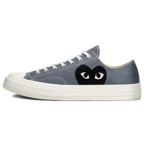 Converse x COMME des GARCONS PLAY Chuck 70 Low „Steel Gray“