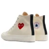 Converse x Comme des Garçons PLAY Chuck 70 Hi „Single Heart Milk“