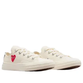 Converse x Comme des Garçons PLAY Chuck 70 Ox „Single Heart Milk“