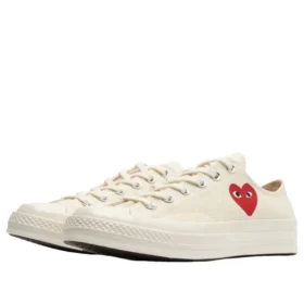 Converse x Comme des Garçons PLAY Chuck 70 Ox „Single Heart Milk“