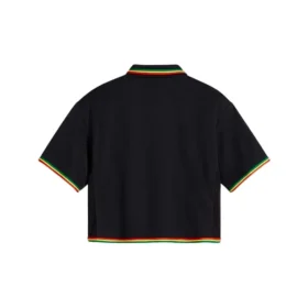 Converse x Daily Paper Kurzarm-Poloshirt (asiatische Größen) „Black“