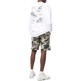 Converse x Josh Vides Langarm-T-Shirt mit Tasche, asiatische Größen „Weiß“