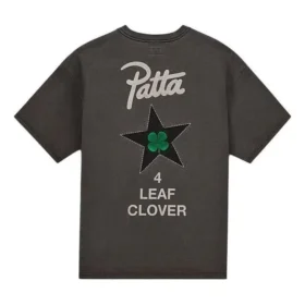 Converse x Patta Vierblättriges Kleeblatt Kurzarm-T-Shirt asiatische Größen „Schwarz“