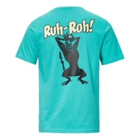 Converse x Scooby Doo Crossover Cartoon Kurzarm-T-Shirt für Herren, Blau