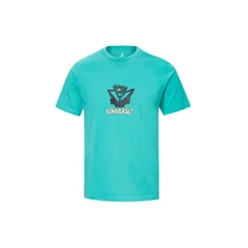 Converse x Scooby Doo Crossover Cartoon Kurzarm-T-Shirt für Herren, Blau