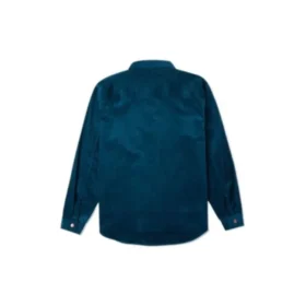 Cordhemd mit Knöpfen, asiatische Größen, „Blau“
