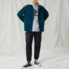 Cordhemd mit Knöpfen, asiatische Größen, „Blau“