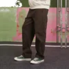 CYOTD Gewebte Hose mit geradem Bein, asiatische Größen „Brown“