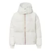 Daunen-Oversize-Pufferjacke, asiatische Größen „Beige“