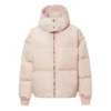 Daunen-Oversize-Pufferjacke asiatische Größen „Pink“