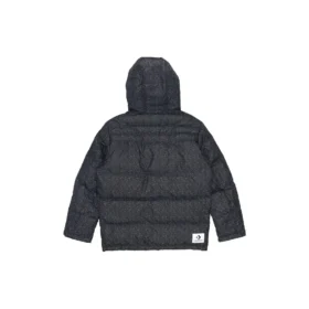 Daunen-Puffer-Jacke AOP, asiatische Größen „Schwarz“