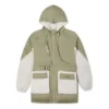 Daunenjacke asiatische Größen „Olive Green White“