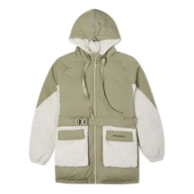 Daunenjacke asiatische Größen „Olive Green White“