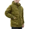 Daunenjacke in mittlerer Länge, asiatische Größen „Green“